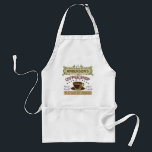 Coffee shop med koppen skapar din egna personlig förkläde<br><div class="desc">Detta kaffe-themed förkläde är perfekt för någon som kör deras egna coffee shop eller älskar ett kaffetema. Gjort i retro brunt, antyder grönt, lila och av orangen, denna espresso/den cappuccino inspirerade designen presenterar en kopp på en saucer, två personligtextbaner och ord "coffee shop/ny stek/underbar anstrykning.", Muggen ångar, och det bästa...</div>