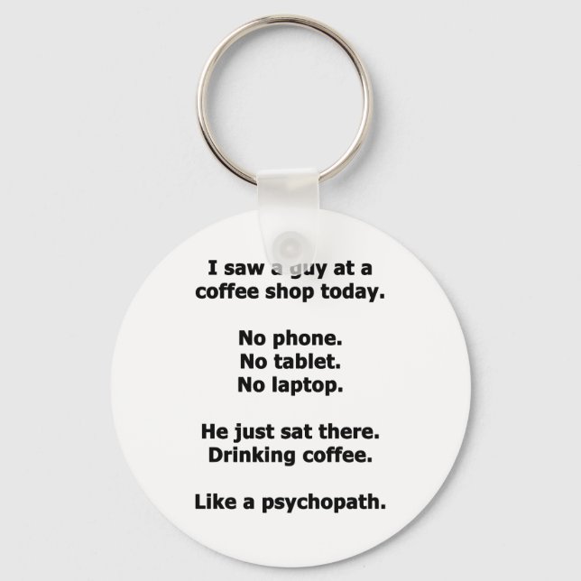 Coffee Shop Nyckelring (Framsida)