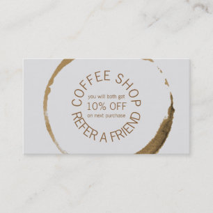 Coffee shop - se en vän rabattkort