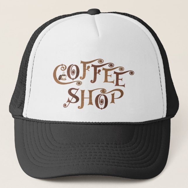Coffee shop truckerkeps (Framsida)