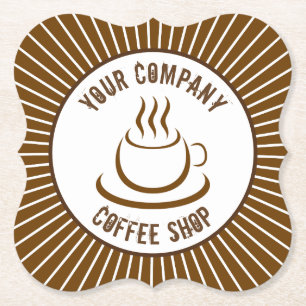 Coffee Shop Underlägg Papper