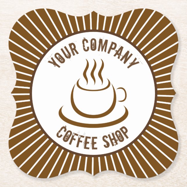 Coffee Shop Underlägg Papper (Framsida)