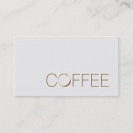 Coffee shop visitkort