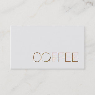 Coffee shop visitkort