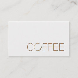 Coffee shop visitkort