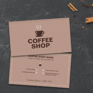 Coffee Shop Visitkort