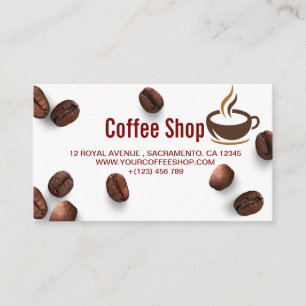 COFFEE SHOP VISITKORT