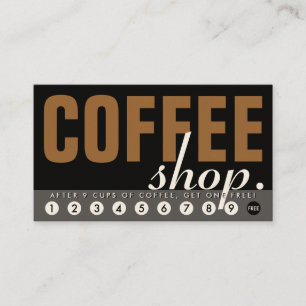 coffee shopbelöningprogram lojalitetskort