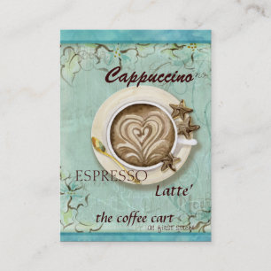 Coffee shopCappuccino, kort för espresso n Latte