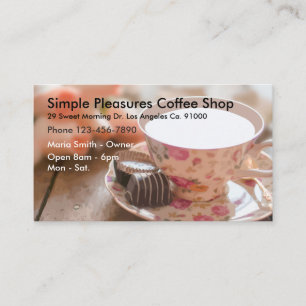 Coffee shopelegant Businesscards Visitkort