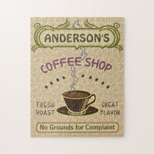 Coffee shopkoppen skapar din egna personlig lätt pussel