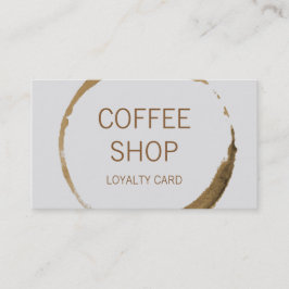 Coffee shoplojalitet lojalitetskort