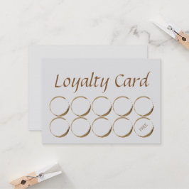 Coffee shoplojalitetkort - kaffefläck lojalitetskort