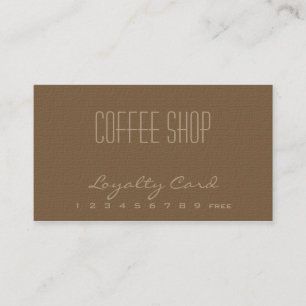 Coffee shoplojalitetvisitkort lojalitetskort