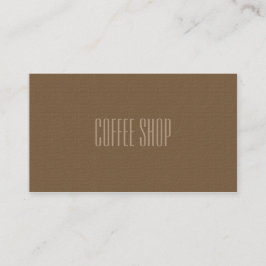 Coffee shopprofessionellvisitkort visitkort