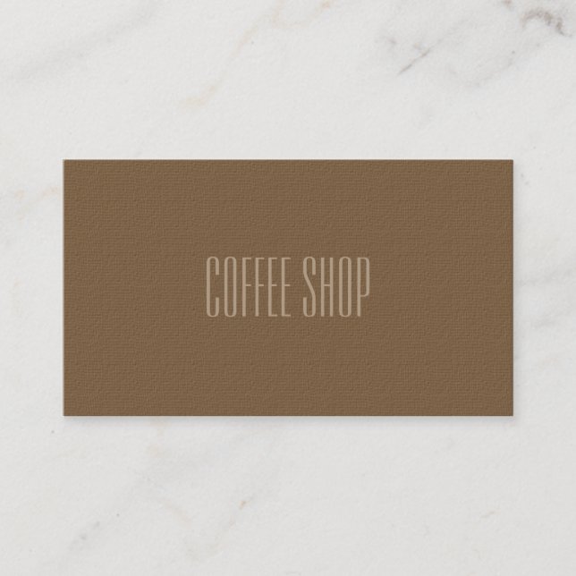Coffee shopprofessionellvisitkort visitkort (Framsida)