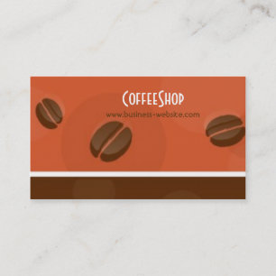 Coffee shopvisitkort visitkort