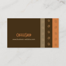 Coffee shopvisitkort