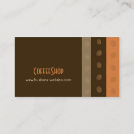 Coffee shopvisitkort visitkort
