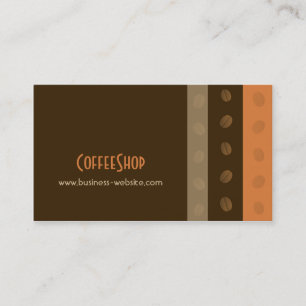Coffee shopvisitkort visitkort