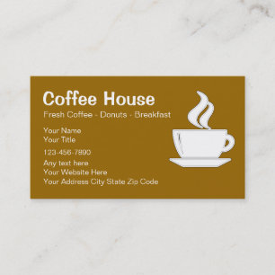 Coffee shopvisitkortar visitkort