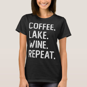 Coffee Sjö Vin Repeat Funny Sjö Life Vin Kaffe T Shirt