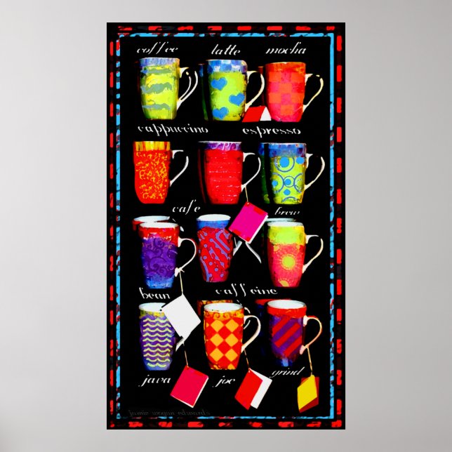 Coffee Slang Mugg Art poster (Framsidan)