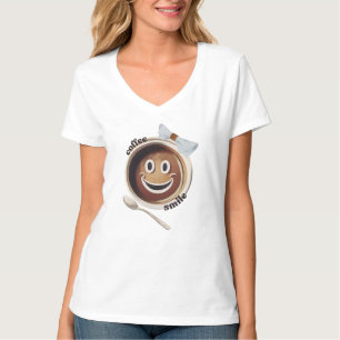 Coffee Smile Funny Cute Sweet T Shirt