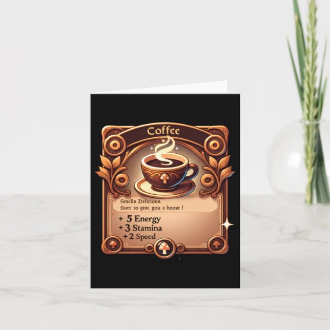 Coffee Sticker Kort (Framsida)