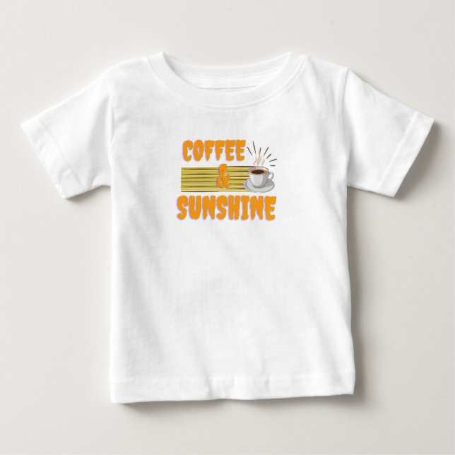 Coffee & Sunshine – Positive Morning Vibes  T Shirt (Framsida)
