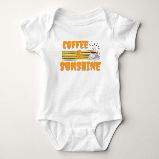 Coffee & Sunshine – Positive Morning Vibes  T Shirt (Framsida)