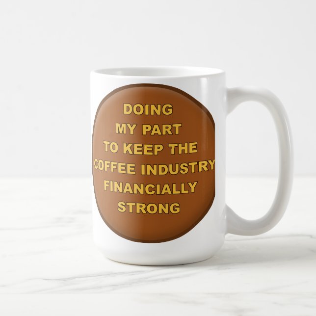 Coffee Supporter Funny Mug Kaffemugg (Höger)