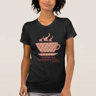 Coffee t-shit com frase de Jackie Chan. T Shirt
