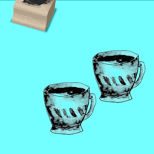 Coffee tea-förmånskort kopp stämpel (Skapare uppladdad)