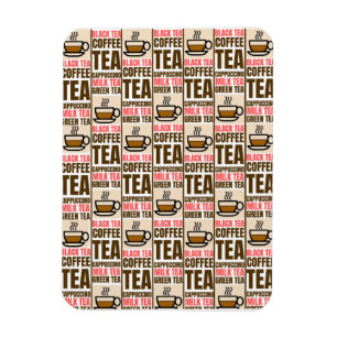 COFFEE TEA MÖNSTER, flexibel fotomagnet Magnet