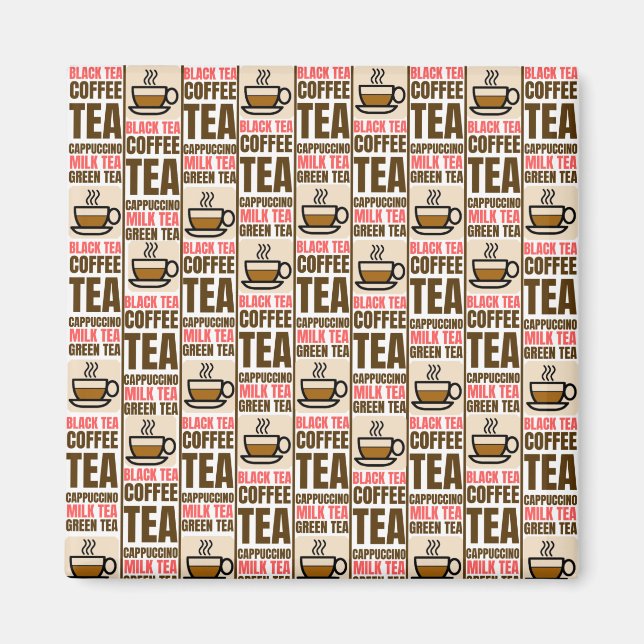 COFFEE TEA MÖNSTER, Magnet (Framsidan)