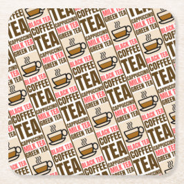 COFFEE TEA MÖNSTER, Papper Underlägg