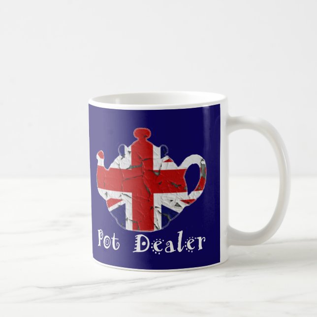 Coffee Tea Mugg Funny Pot Dealer British Tekanna (Höger)