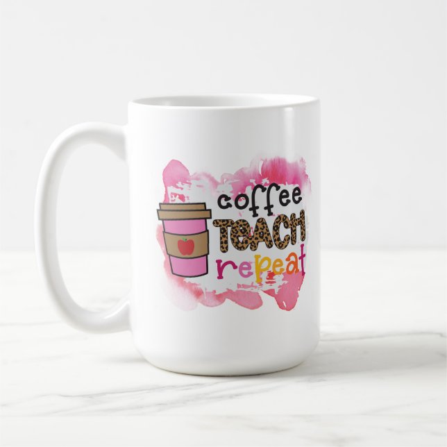 Coffee Teach Repeat Kaffemugg (Vänster)