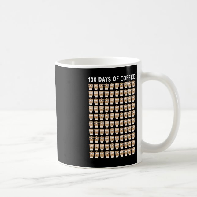 Coffee Teacher 100 Kaffe koppar 100 Day School (Höger)