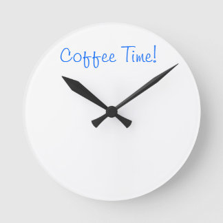 Coffee Time Clock Rund Klocka