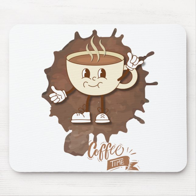 **Coffee Time – Cute Smiling Cup Steam  Musmatta (Framsidan)