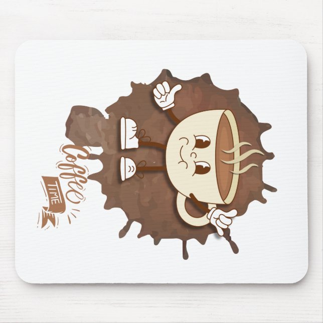 **Coffee Time – Cute Smiling Cup Steam  Musmatta (Framsidan)