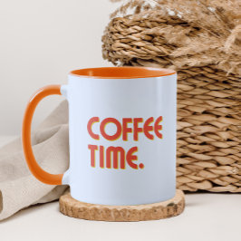 Coffee Time | Enkel minimalistisk vardaglig kaffe Mugg