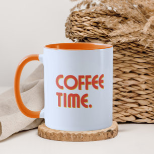 Coffee Time Enkel minimalistisk vardaglig kaffe Mugg
