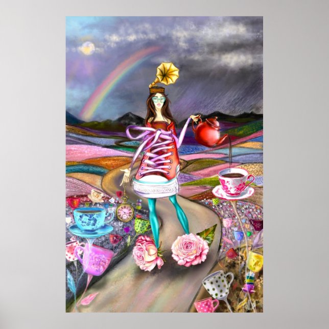 Coffee Time Fantasy Poster Print (Framsidan)