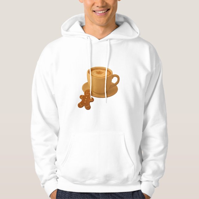 Coffee with Gingerbread Cookie  Hoodie (Framsida)
