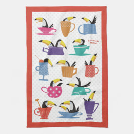 Coffee with Toucans Kökshandduk