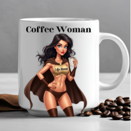 COFFEE WOMAN BREAK TIME LUNT Novelty Office Gift Kaffemugg