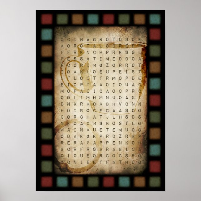 coffee word search poster (Framsidan)